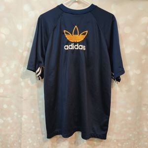 Adidas VTG 90s Classic Trefoil Snap Warm Up Stripe